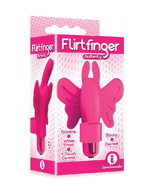 Icon's Flirtfinger Butterfly Vibrator: Sensory Bliss On-The-Go Product Image.