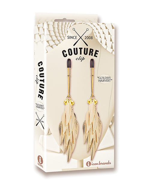Pinzas para pezones de lujo Couture Clips - Golden Harvest - featured product image.