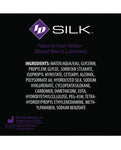 ID Silk Natural Feel 潤滑液：水和矽酮混合物，帶來終極樂趣