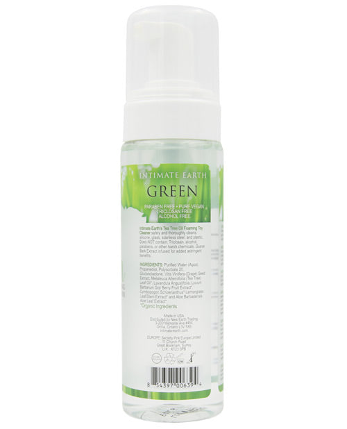 Intimate Earth Green Tea Tree Oil Foaming Toy Cleaner Product Image.