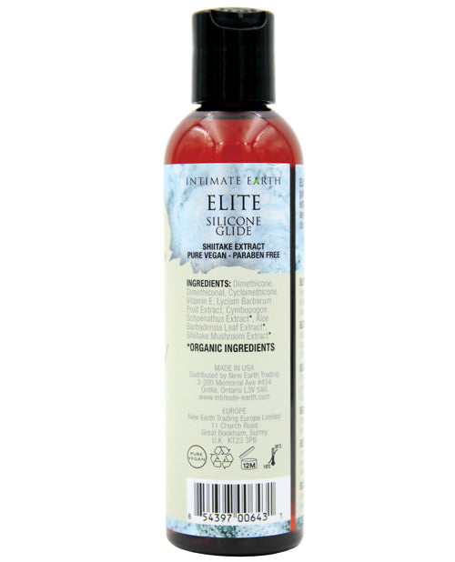 Aceite de masaje y deslizamiento de silicona Intimate Earth Elite Velvet Touch Product Image.