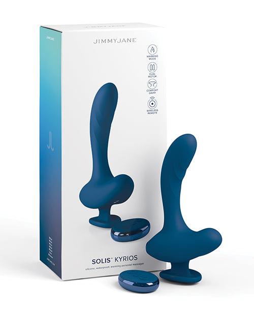 Estimulador de próstata JimmyJane Solis Kyrios: motores duales, modo de calentamiento, control remoto inalámbrico Product Image.