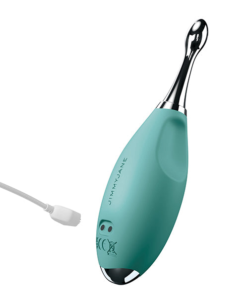Estimulador sónico JimmyJane Focus Pro - Verde azulado: experiencia de placer definitiva Product Image.