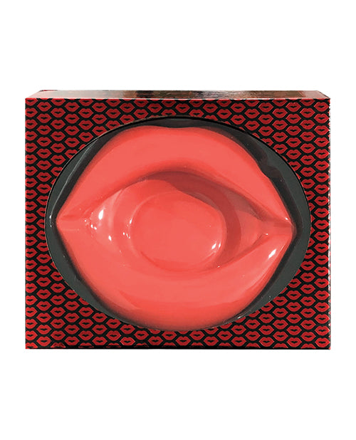 Cenicero de porcelana de labios rojos Product Image.