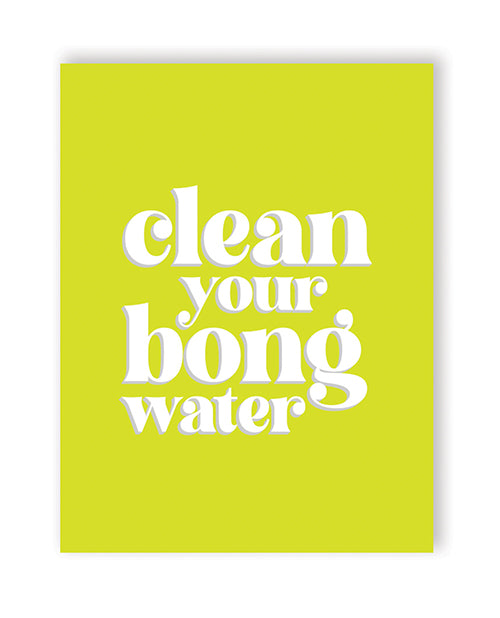 Bong Water 420 Greeting Card ❤️