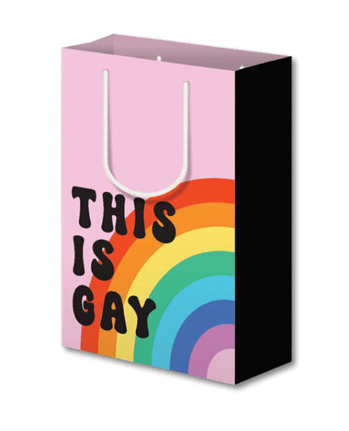 Esta es una bolsa de regalo de arcoíris gay - featured product image.
