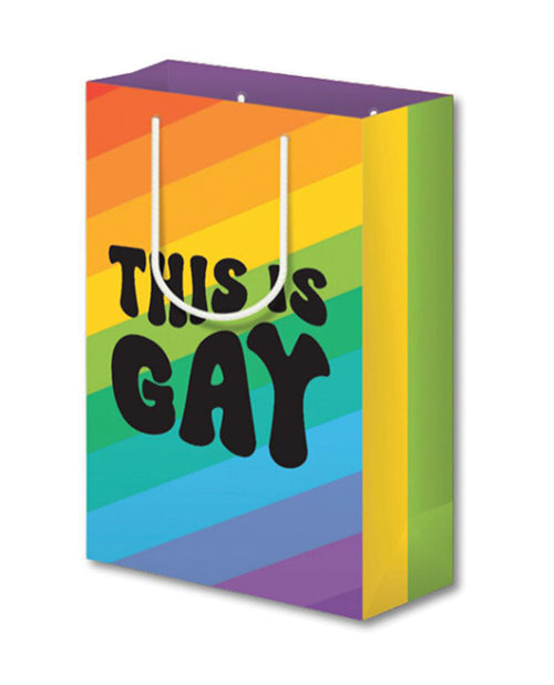 This Is Gay Stripe Gift Bag - featured product image.