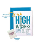 Tarjeta de felicitación High Wishes Matchbook: sorpresa de cumpleaños interactiva