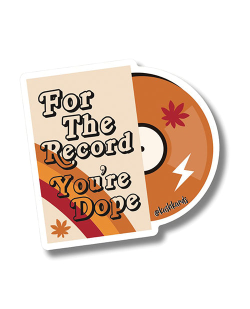Shop for the For the Record Sticker - Pack of 3 at My Ruby Lips