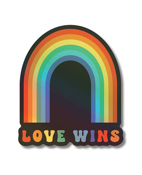 Love Wins Trio Conjunto de pegatinas holográficas - Featured Product Image