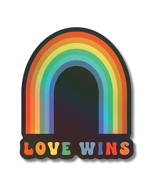 Love Wins Trio Holographic Sticker Set Product Image.