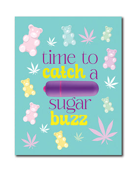 420 張前戲 Sugar Buzz 賀卡帶冰糖振動器和 Fresh Vibes 毛巾 - Featured Product Image