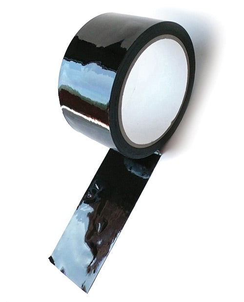 KinkLab Black Bondage Tape - 65ft x 2in: Reusable & Self-Adhesive