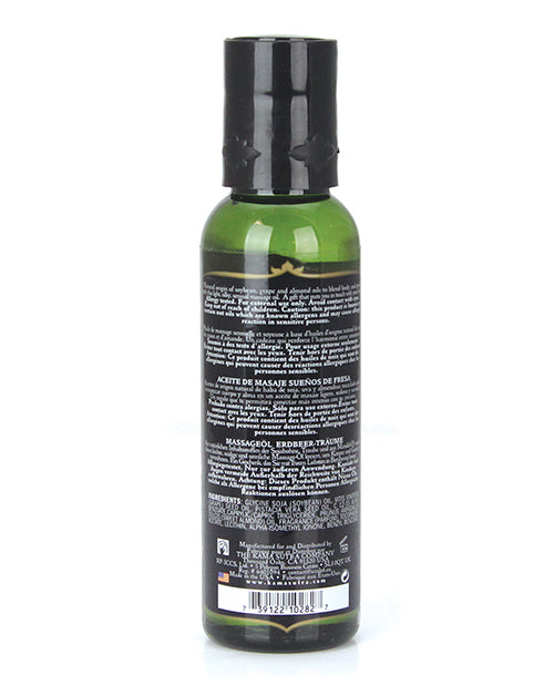 Kama Sutra Naturals Massage Oil: Strawberry Dreams - Luxurious, Versatile, Captivating Product Image.