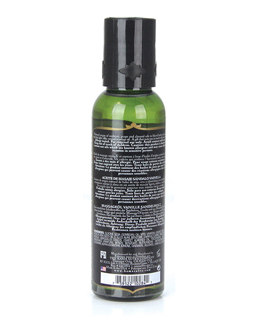 Kama Sutra Naturals Vanilla Sandalwood Massage Oil - Luxurious Blend for Sensual Pampering Product Image.