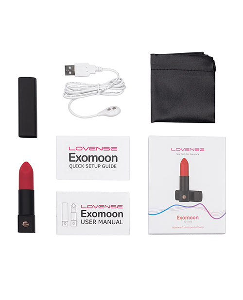 Lovense Exomoon: Vibración de lápiz labial rojo 🌹 Product Image.