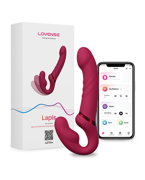 Lovense Lapis：應用程式控制的振動無肩帶💖 - 情侶的終極樂趣 Product Image.