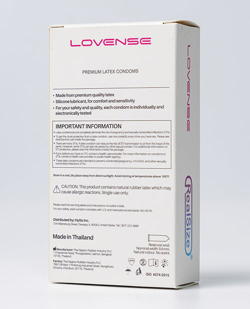 Preservativos Lovense RealSize: placer y seguridad a medida Product Image.