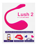 Lovense Lush 2.0: Vibrador activado por sonido - Rosa - Potencia y deleite sensorial inigualables