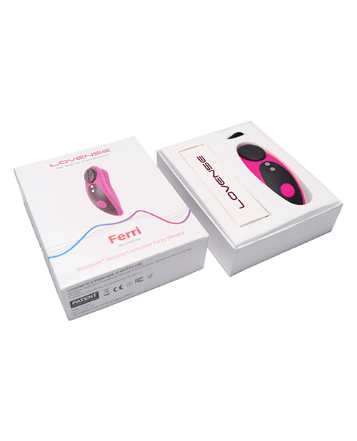 Lovense Ferri Pink Panty Vibe: Discreet Pleasure On-The-Go Product Image.