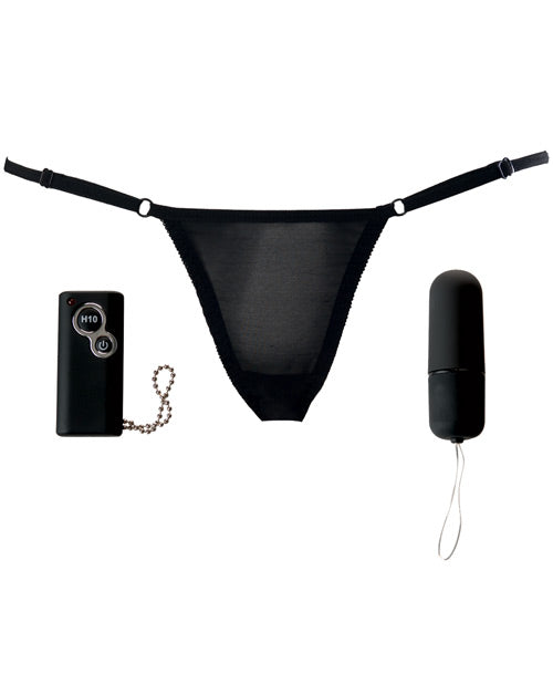 Love To Love Secret Vibrating Panty - Black: Remote-Controlled Intimacy Product Image.