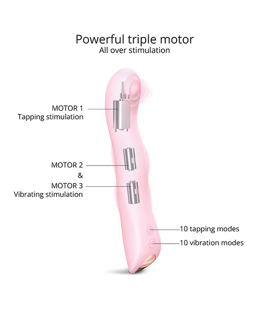 Love To Love Swap Tapping Vibrator - Sweet Orchid Product Image.