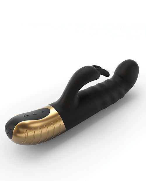 Dorcel G-Stormer Thrusting G Spot Rabbit - Black/Gold: Ultimate Pleasure Companion Product Image.