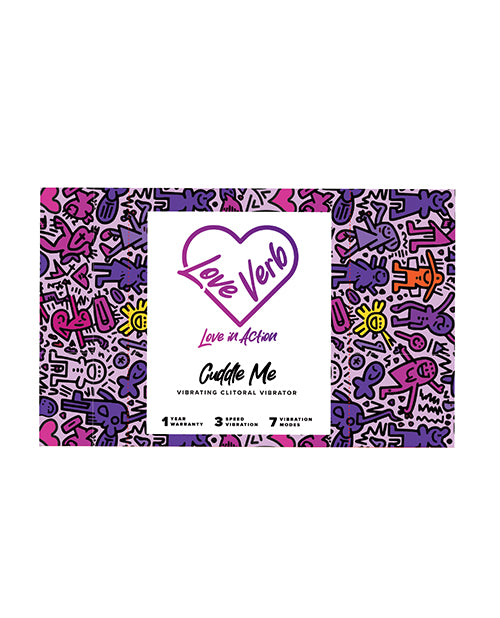 Love Verb Cuddle Me Copper-Infused Thumping Clitoral Vibrator - Lilac Product Image.