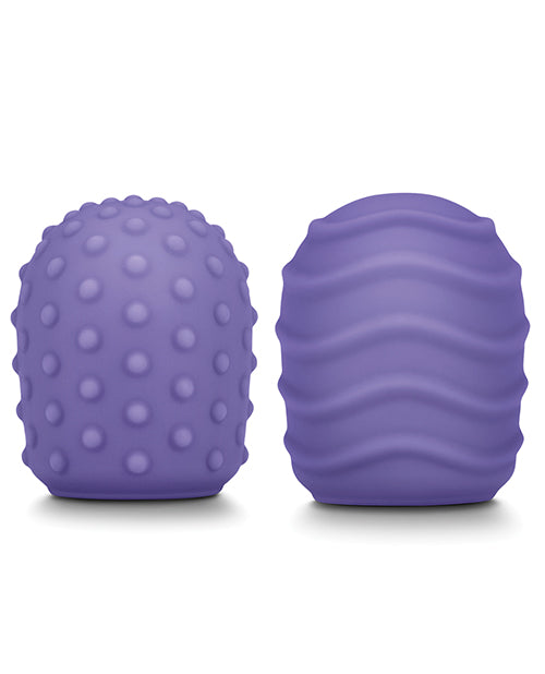 Fundas con textura de silicona violeta Le Wand - Juego de 2 Product Image.