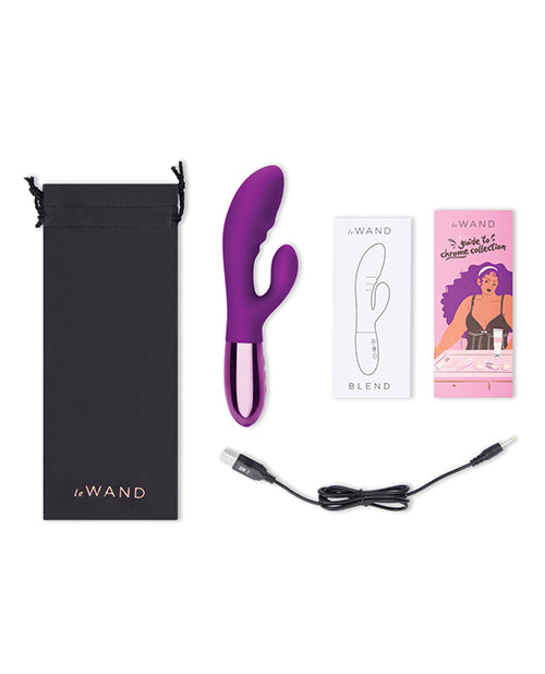 Vibrador tipo conejo con motor dual Le Wand Blend: su mejor compañero para una intimidad maravillosa Product Image.