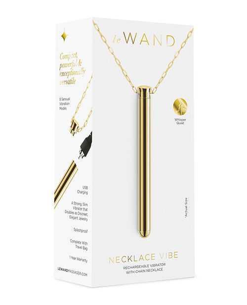 Le Wand Rose Gold Vibrating Necklace - Fashion meets Function Product Image.