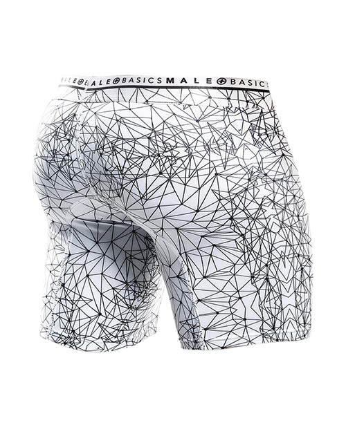 Male Basics Spider Hipster Calzoncillo Bóxer Blanco/Negro Product Image.