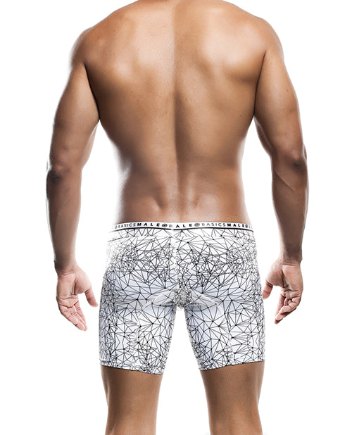 Male Basics Spider Hipster Boxer Brief White/Black Product Image.