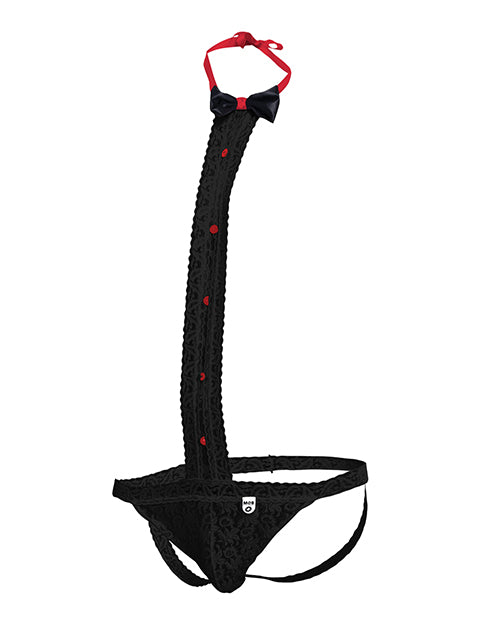 Male Basics Tuxedo Lace Jockstrap Product Image.