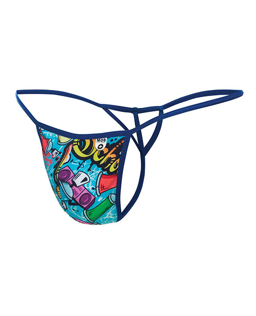 Male Basics Sinful Hipster Wow T Thong G-string with Eye-Catching Print Product Image.