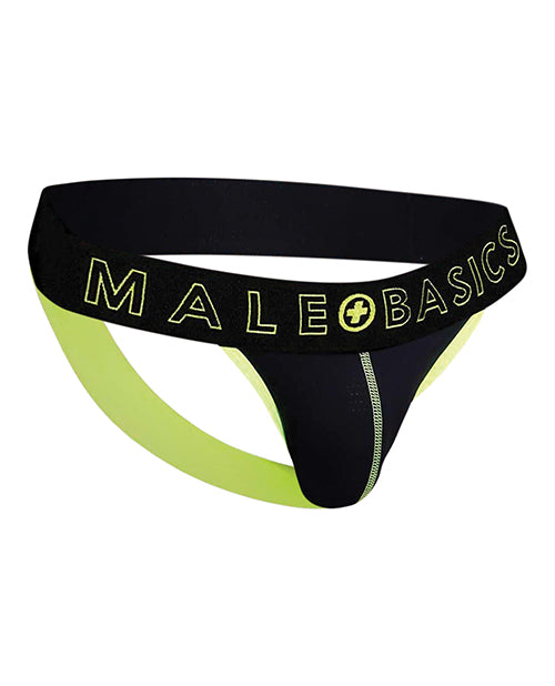 Male Basics Neon Yellow Jockstrap - Bold Comfort in Large Size