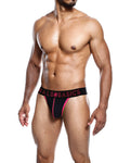 Male Basics Neon Coral Thong - Size Large