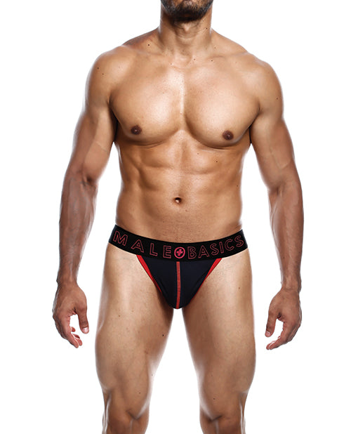 Male Basics Neon Coral Thong - Size Large Product Image.