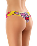Mememe Intrigue Kissberry Printed Thong - Stylish, Comfortable, Durable