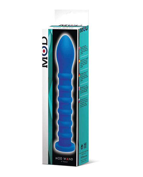 MOD Ribbed Wand - Blue: A Sensuous Experience Awaits Product Image.