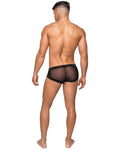 Male Power Sheer Mesh Micro Mini Short