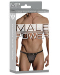 Male Power Rip Off Thong with Studs and Velcro Front