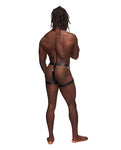 Male Power Leather Scorpio Adjustable Thong 🖤