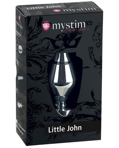 Shop for the Mystim Little John Buttplug Small Aluminum - Silver at My Ruby Lips