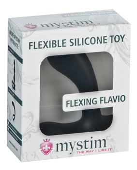 Mystim Flexing Flavio eStim 矽膠前列腺刺激器 - 黑色 - Featured Product Image