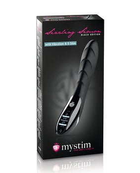 Mystim Sizzling Simon eStim Vibrator Black Edition - Black - Featured Product Image