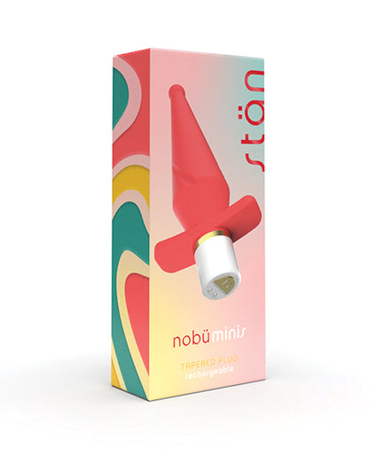 Nobu Mini Stan Tapered Butt Plug - Coral: Luxurious Pleasure in Petite Size