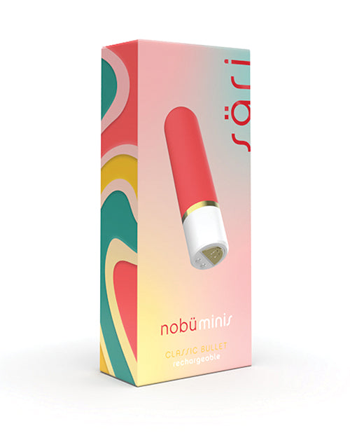 Nobu Mini Sari Classic Bullet - Coral: Vibrador compacto y potente Product Image.