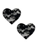 Neva Nude Lace Heart Pasties: Alluring Elegance