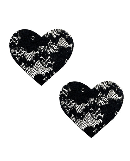 Neva Nude Lace Heart Pasties: Alluring Elegance Product Image.